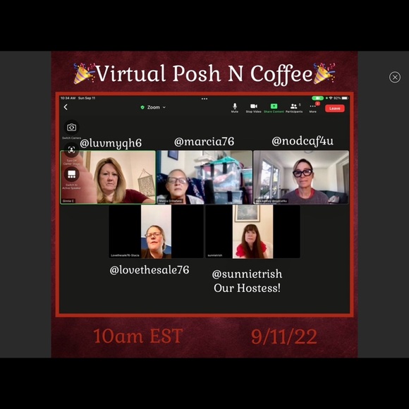 It was Success ! Posh n Coffee Sept 11 10AM EST 10-11:30AM - Picture 1 of 16